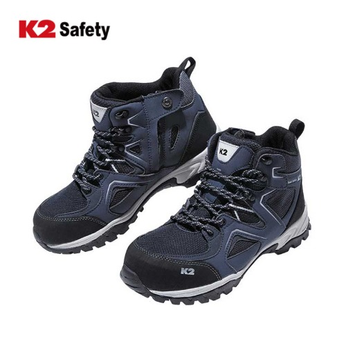 K2 케이투 K2-67 안전화 작업화 건설화 에어메쉬 경량 네이비 (6인치)