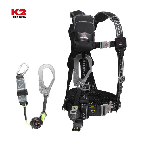 K2 상체식 자동릴 안전 작업 벨트 KB-9401