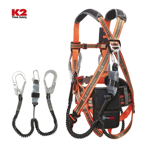 K2 전체식 안전 작업 벨트 KB-9201(Y) 오렌지